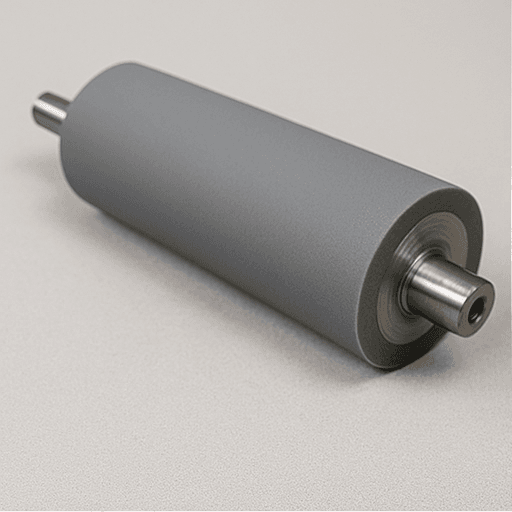 Silicone roller, three‑quarter view
